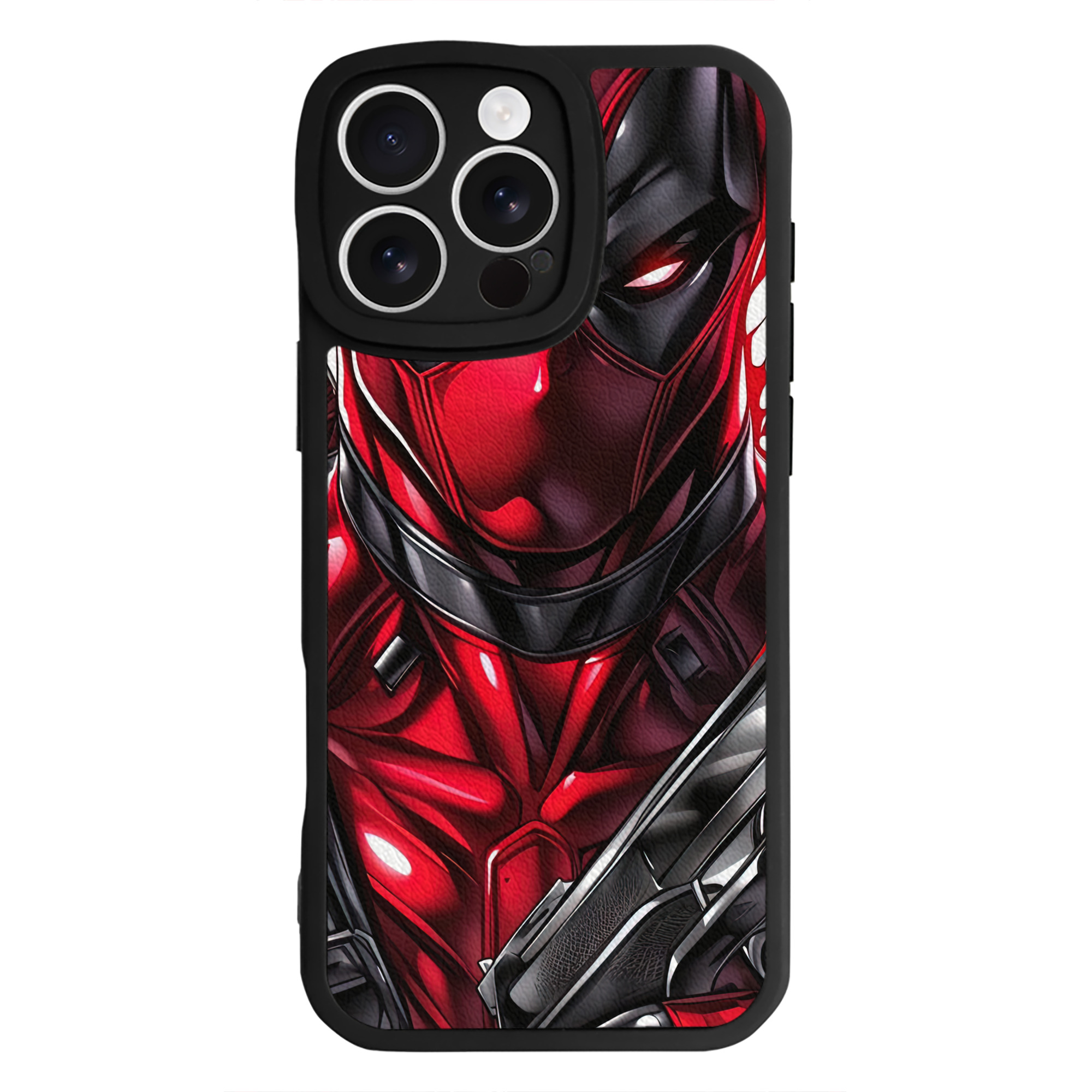 （画像用） Deadpool デッドプール 【iPhone 16シリーズ対応】シリコンスマホケース（レザー調） 材質：シリコン
